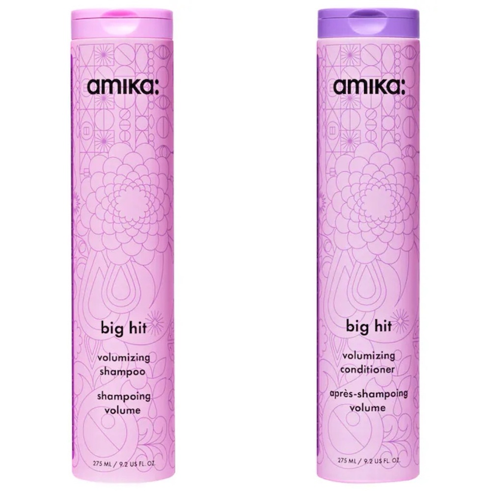 New Amika BUNDLE Big Hit Volumizing Shampoo and Conditioner